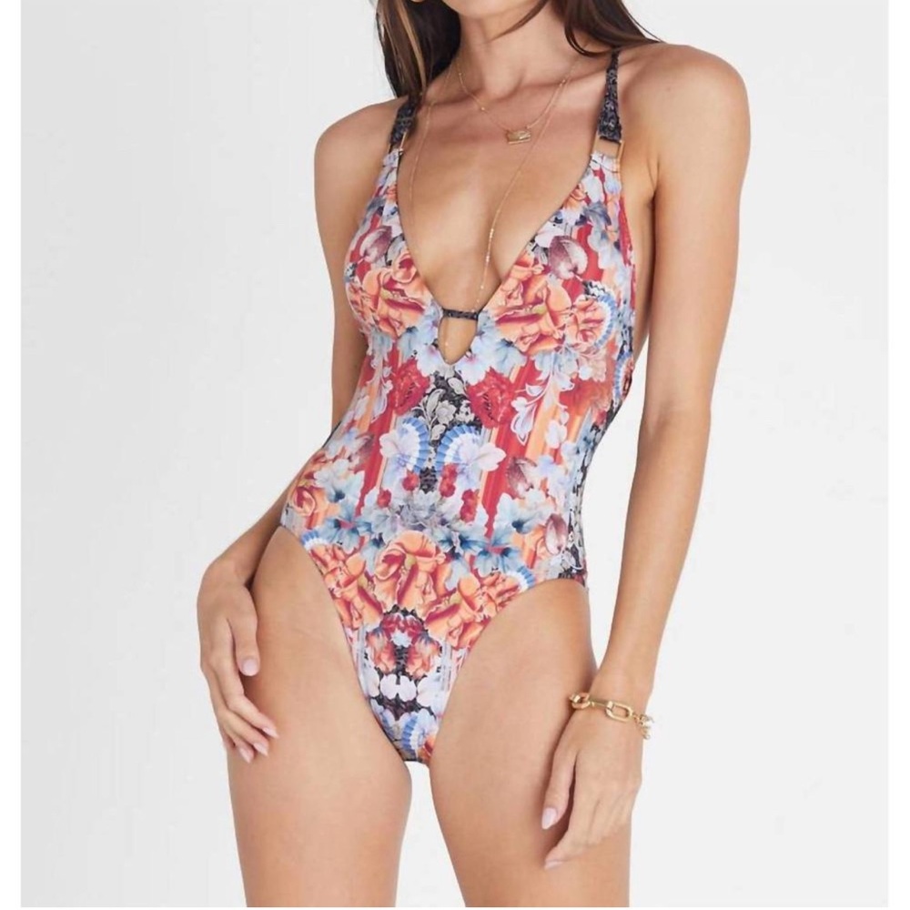 NEW AQUA BLU maddison one piece in multi Sz 12 US
